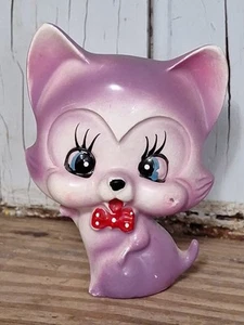RARA statuina papillon gatto viola antropomorfo MCM vintage anni 50/Giappone 3,75" - Foto 1 di 9