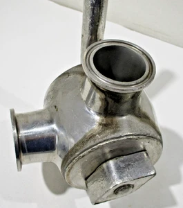 Tri Clamp Sanitary Stainless Steel 1 1/2" Plug Valve Trynox (G) - Picture 1 of 5