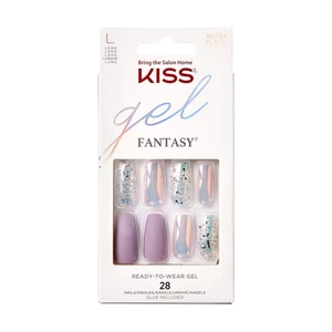 Kiss Gel Fantasy Künstliche Fingernägel Set, L FL07C, mit Klebstoff - Nail Art - Bild 1 von 5