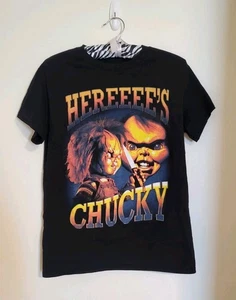 Here's Chucky Horror Movie Graphic T Shirt - Picture 1 of 5