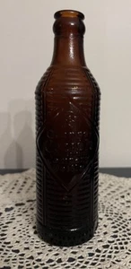 Vintage Orange Crush Bernstein Flasche gerippt - Bild 1 von 17