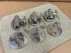 Ludwig 80s 90s Vintage Floor Tom Leg Bass Drum Spur Mount Bracket Set - Picture 1 of 12