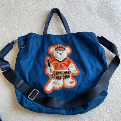 PRADA 2008 Beijing Olympics Limited 2Way Tote Bag Bear Navy Nylon Japan F/S USED - Image 1 of 4