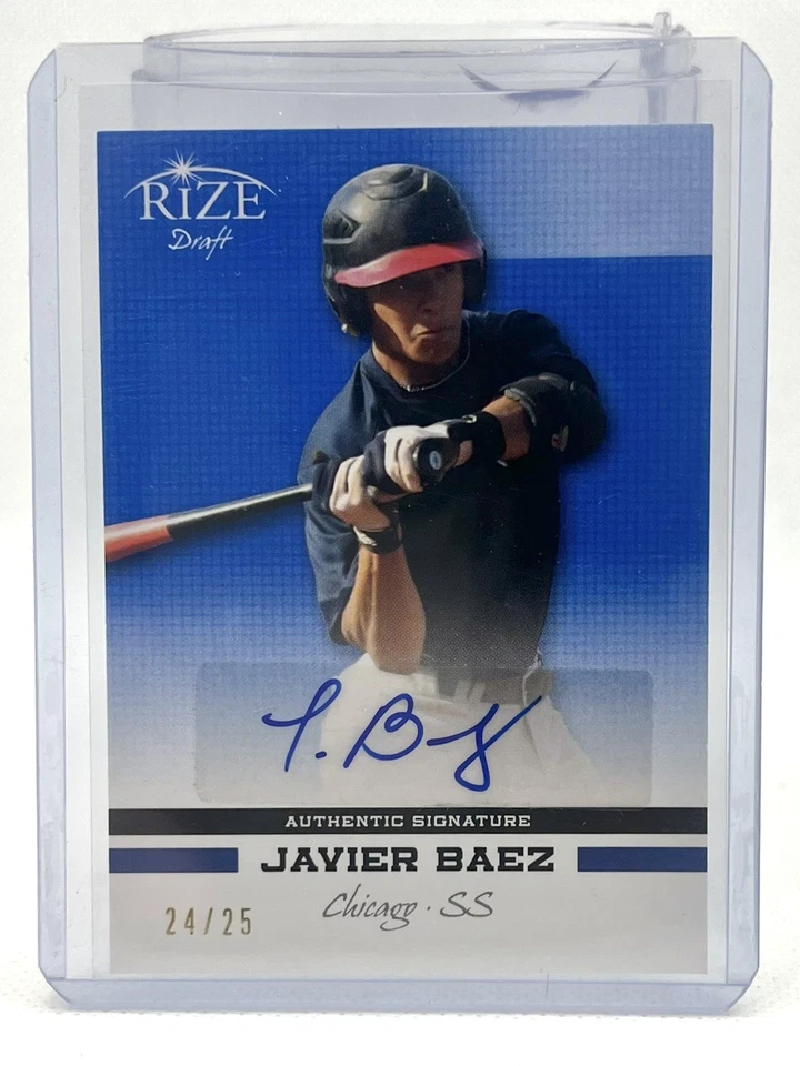 Leaf Rize Draft 2012 24/25 Javier Báez autógrafo de novato Foto 1 de 2