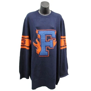 Fenty Puma Par Rihanna Femmes Varsity Lettre Pull, Soirée Bleu, M - Picture 1 of 2