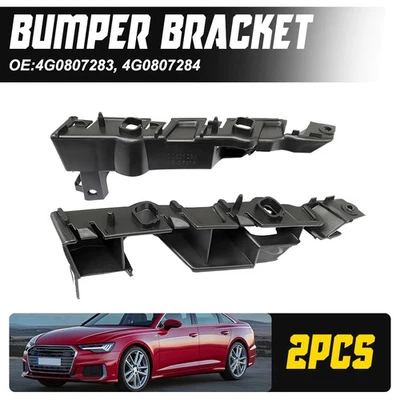 Left+Right Side For Audi S6 A6 A6 Quattro 12-18 Front Bumper Bracket Support EAW - Image 1 of 4