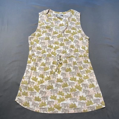 Camisa Columbia para mujer 100 % algodón boho flor de loto viaje vacaciones granola Foto 1 de 4