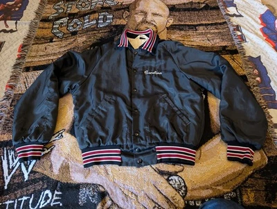 Chaqueta de Colección South Carolina Gamecocks WarmUp Allenson Atheltic Hombres S 80s Negra Foto 1 de 4