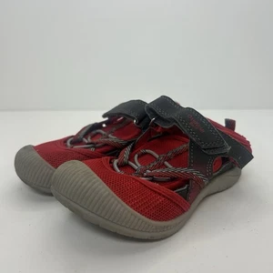 OshKosh BGosh Boys Red Sandals Water Shoes Hook Loop Toddler Size 10M - Picture 1 of 11