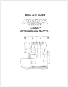 Baby Lock Proteze BL402 and Riccar 739DE Manual on USB or Printed - Picture 1 of 6
