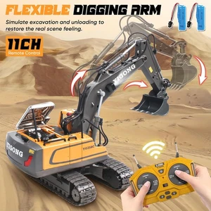 RC-Bagger Ferngesteuerter Bagger Spielzeug, 1:20 RC Bagger mit Metallschaufel DE - Bild 1 von 22