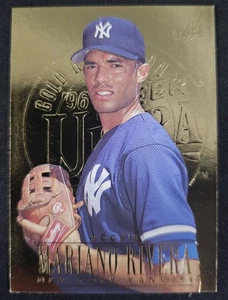 1996, Fleer Ultra Gold Medallion, #105 Mariano Rivera Rookie Season, Yankees HOF - Foto 1 di 2