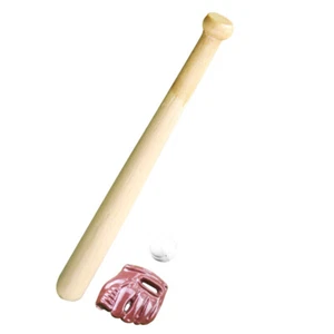 1 Set Casa delle Bambole Miniatura Baseball Doll House Accessori Mazza in Legno - Foto 1 di 12