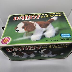 VINTAGE 1983 Danny the St. Bernard Battery Operated Barking Walking with Box