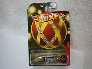 2011 Hot Wheels Christmas Holiday Rods Gold Pit Cruiser Motorcycle