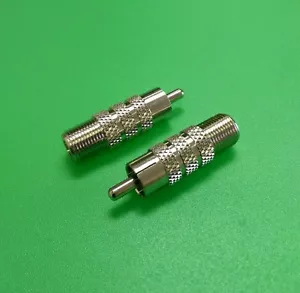 (1 Stück) Cinch Stecker auf F Buchse Adapter - Bild 1 von 1