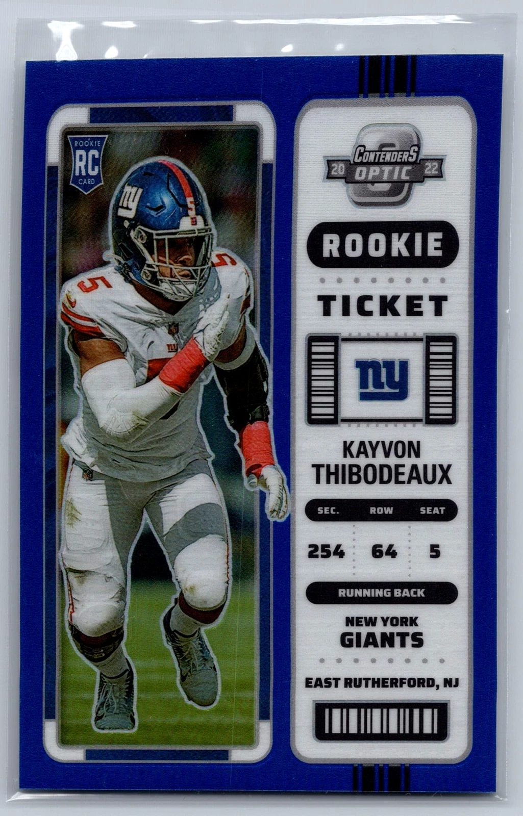 2022 Panini Contenders Optic #74 Kayvon Thibodeaux Blue #/99