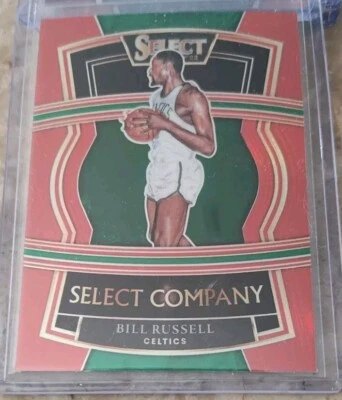 2021-22 PANINI SELECT COMPANY BILL RUSSELL RED PRIZM #16 BOSTON CELTICS  - Image 1 of 2