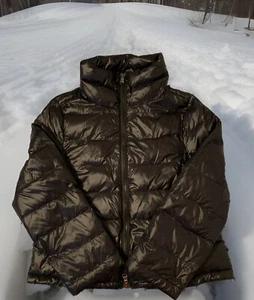Schwarze gefütterte Damenjacke Größe M 80 % Entendaunen, 20 % Federn leichter Reißverschluss gebraucht, in einwandfreiem Zustand - Bild 1 von 14