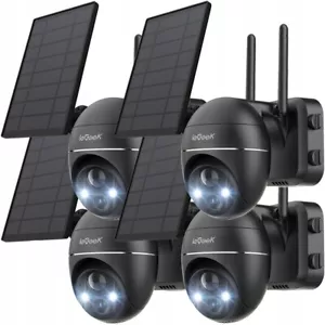 ieGeek 2K Solar/Battery Powered Wireless WiFi Outdoor Home Security Camera CCTV - Picture 1 of 14