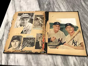 1950's Baseball Scrapbook Babe Ruth Mickey Mantle - Picture 1 of 12