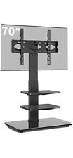 Rfiver Universal Floor TV Stand Tall With Bracket Mount for 32 to 65 Inch Flat