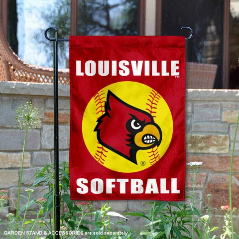 Louisville Cardinals Softball Garden Flag Yard Banner Cover