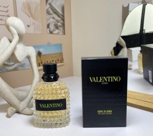 Uomo Born In Roma Yellow Dream by Valentino for men EDT 3.3 / 3.4 oz New in Box - Picture 1 of 5