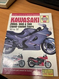 KAWASAKI ZX900A ZX1000 A/B & ZX1100 C/D (1983-97) OWNER REPAIR MANUAL *HARDBACK* - Picture 1 of 2