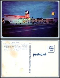 OREGON Postcard - Salem, King's Motel M4 - Picture 1 of 1