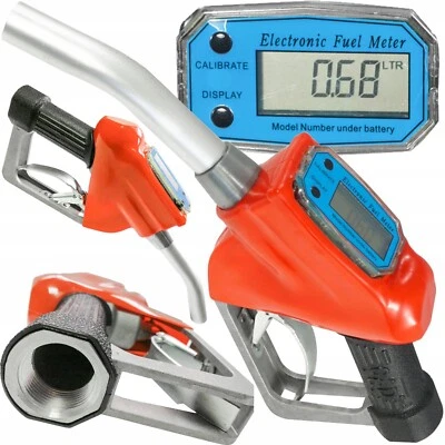 Erogatore Gasolio  Pistola Contalitri  Benzina Diesel   Display LCD 60 l/min - Immagine 1 di 4