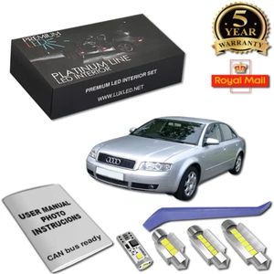 Audi A4 B6 B7 Sedan LED Interior Kit Premium 14 SMD White Error Free Bulbs S4 - Picture 1 of 12