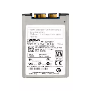 Toshiba 160GB 5.4K 16MB Microsata 1.8'' MK1629GSGF - Picture 1 of 3