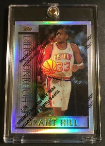 1996 GRANT HILL TOPPS HOLDING COURT REFRACTOR W/COATING #HC4 HOF - Picture 1 of 2