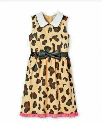 NWOT HARAJUKU MINI FOR TARGET DRESS SZ XL14-16 LEOPARD PRINT SLEEVELESS HOLIDAY - Image 1 of 4