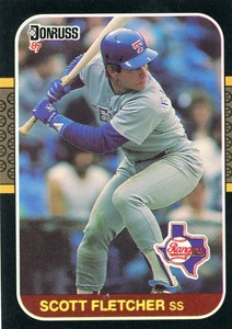 1987 Donruss Baseball Card  #304 - Scott Fletcher - Texas Rangers