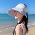 Foldable Women Sun Visor Hat Wide Brim Bucket Hats Beach Cap  Women's