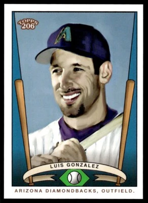 2002 Topps 206 Team Series 1 Luis Gonzalez Arizona Diamondbacks #T206-3 - Image 1 of 2