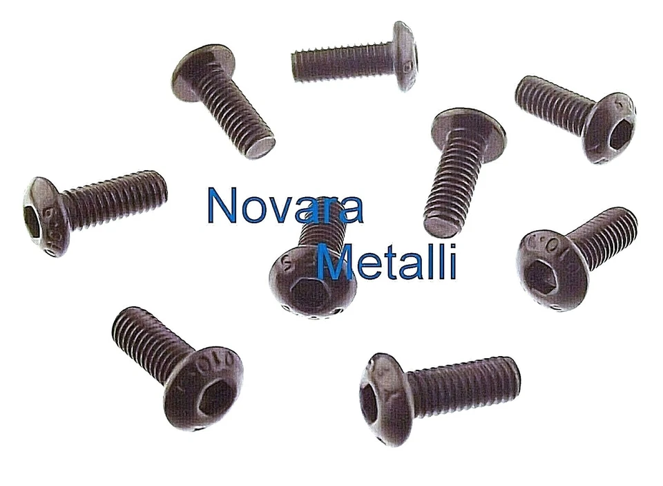 100 viti Brugola Testa Bombata M4x20 vis tête bombeè tornillos alomados screws - Immagine 1 di 1