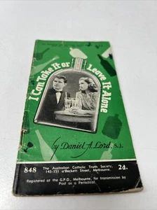 Folleto de colección alcohol tomar o salir 1940 verdad católica iglesia papel dios santo - Imagen 1 de 12