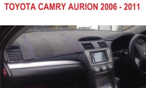 DARK GREY DASH MAT WITH BLACK EDGING, DASHMAT, FIT TOYOTA AURION 2006-2011 - Picture 1 of 5