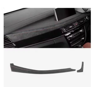 BMW X5 F15 X6 F16 2014-2018 Schwarz Alcantara Mitte Armaturenbrett Verkleidung Abdeckung - Bild 1 von 5
