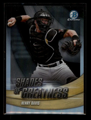 2022 Bowman Chrome Shades of Greatness #SG-3 Henry Davis Pittsburgh Pirates - Image 1 of 2