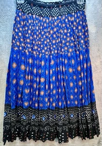 Carole Little St. Tropez West Pleated Floral Skirt Womens Size 4 Style 10307C - Picture 1 of 6