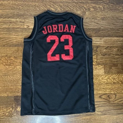 Nike Air Jordan 23 Black Jersey Youth Medium 10-12 Yrs - Image 1 of 4