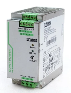 PHOENIX CONTACT QUINT-PS/1AC/24DC/10 INDUSTRIAL PRIMARY-SWITCHED POWER SUPPLY - Picture 1 of 7