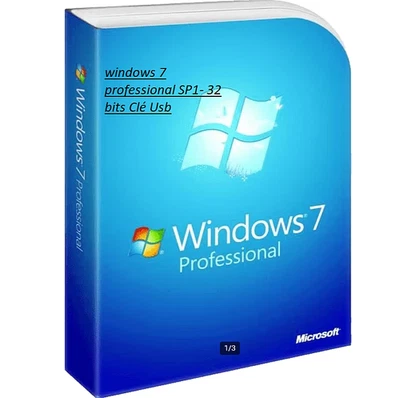 CLÉ USB BOOT BOOTABLE INSTALLATION windows 7 professional SP1- 32 bits ( sans c - Photo 1/3
