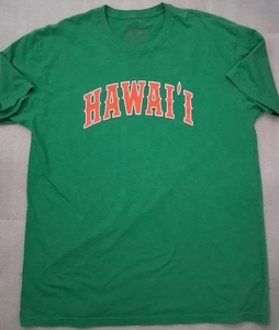 University Of Hawaii Retro T-Shirt Grün XL L Baseball Schleifen Marke Aloha - Bild 1 von 2