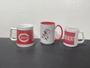 Tazas Cincinnati Reds - Thermo-Serv aislado, vidrio de leche federal, porcelana TMC - Imagen 1 de 14