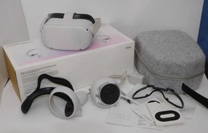 Meta Oculus Quest 2 VR Headset 128GB Controllers Carrying Case & Accessories - Picture 1 of 12